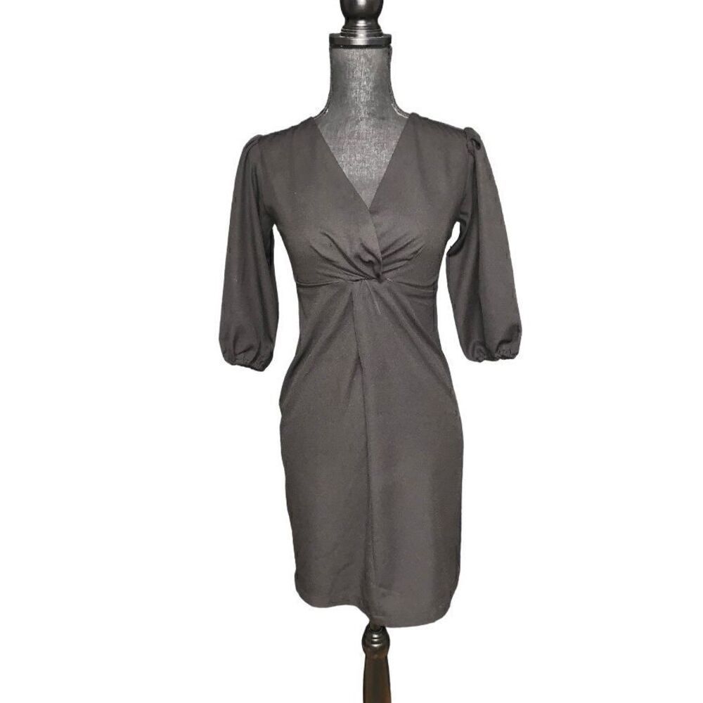 Lea & Viola Surplice Sheath Dress